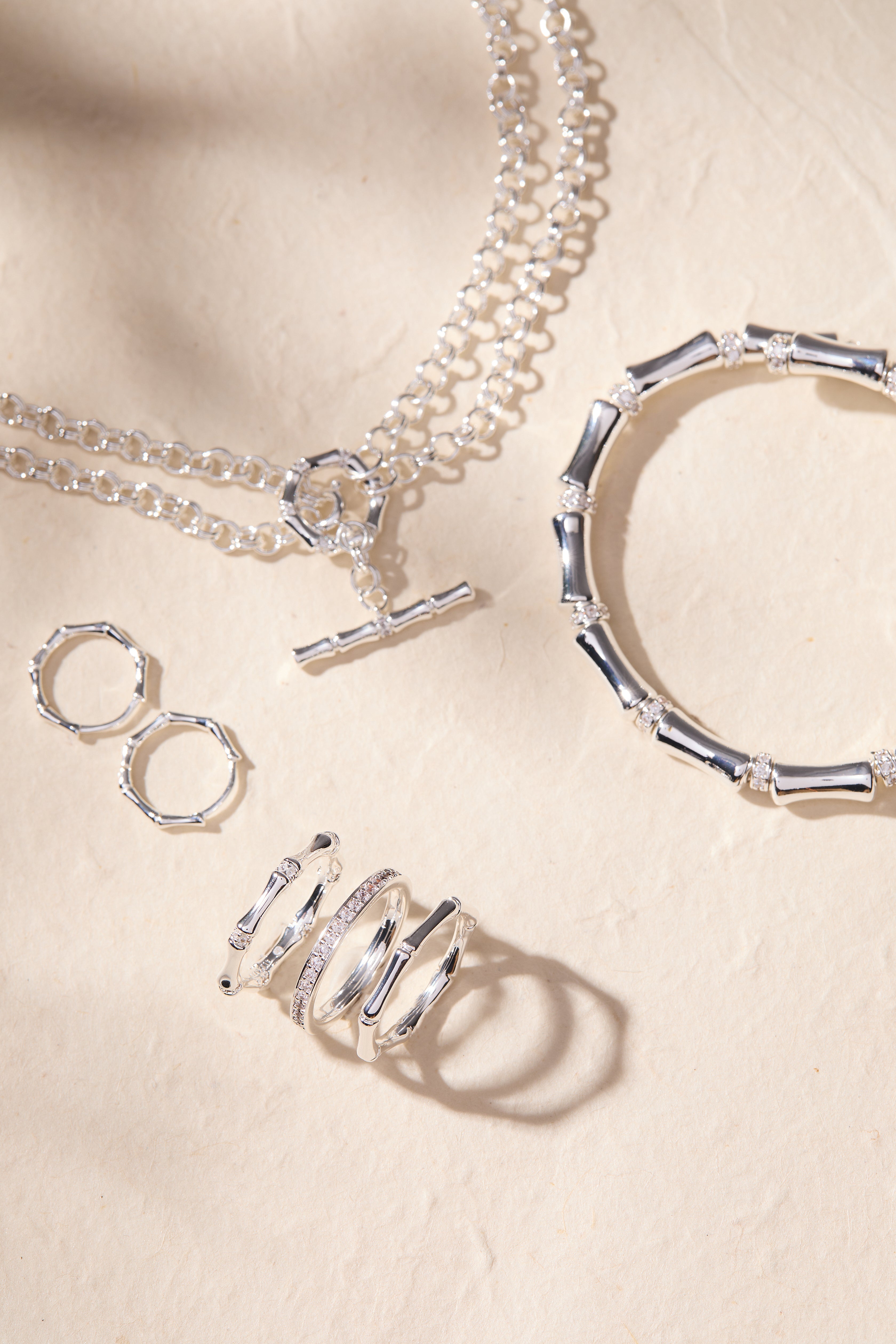 Bamboo Trio Ring Set - Aaria Tees Aaria Tees
