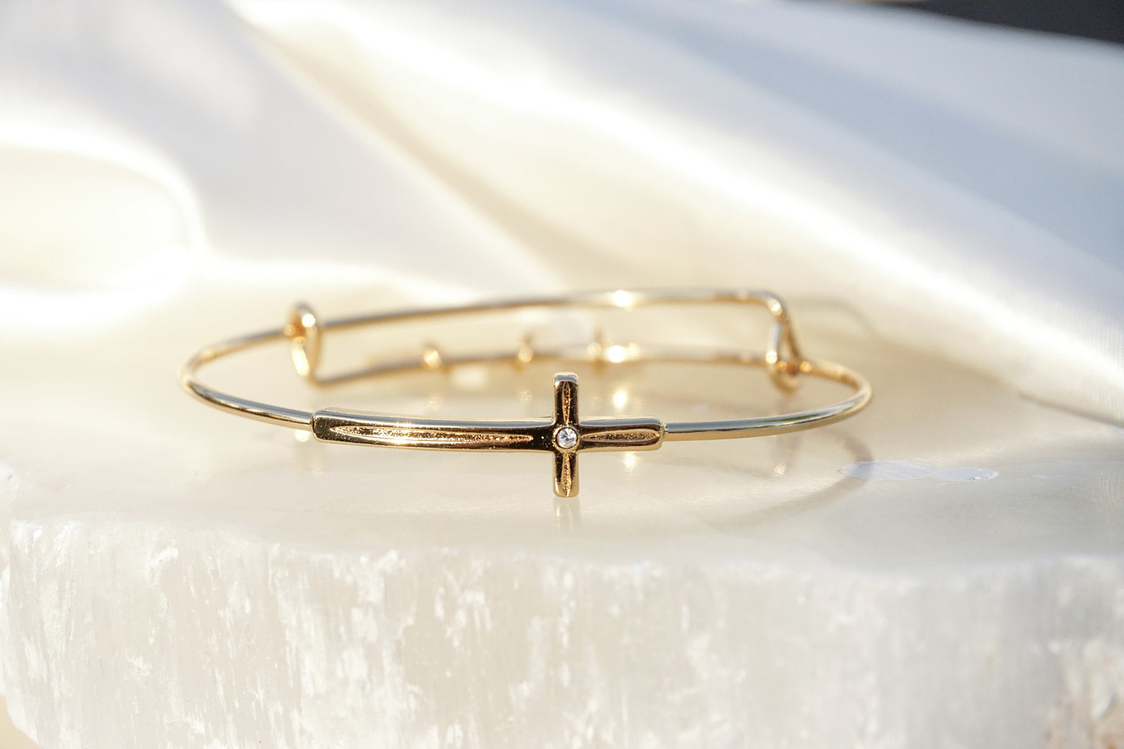 Cross Inline Bangle - Aaria Tees Aaria Tees