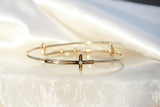 Cross Inline Bangle - Aaria Tees Aaria Tees