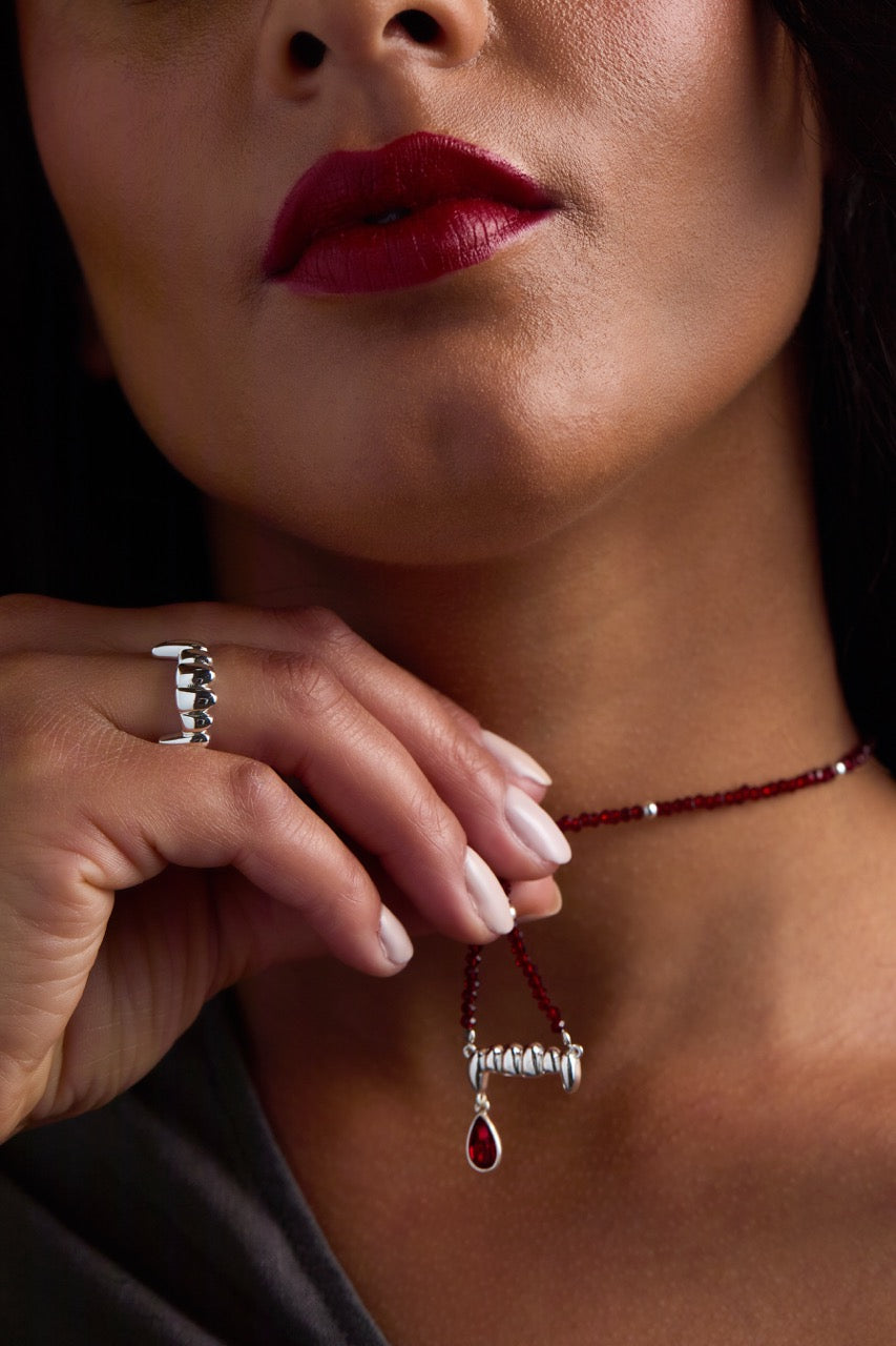 Vampire Teeth Fangs Pendant - Aaria Tees Aaria Tees