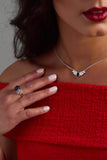 Crystal Bat Pendant - Aaria Tees Aaria Tees