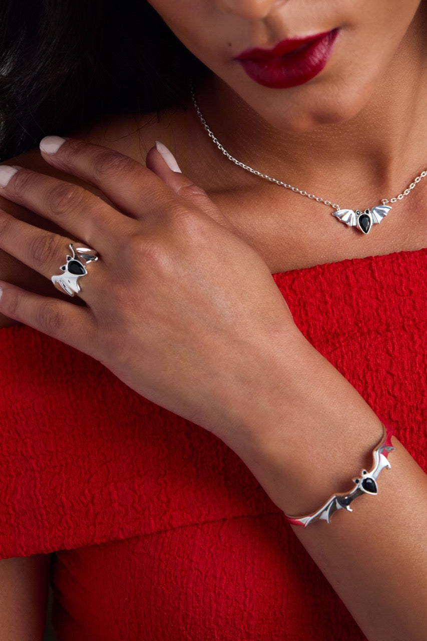 Crystal Bat Cuff - Aaria Tees Aaria Tees