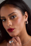 Crystal Bat Hoop Earrings - Aaria Tees Aaria Tees