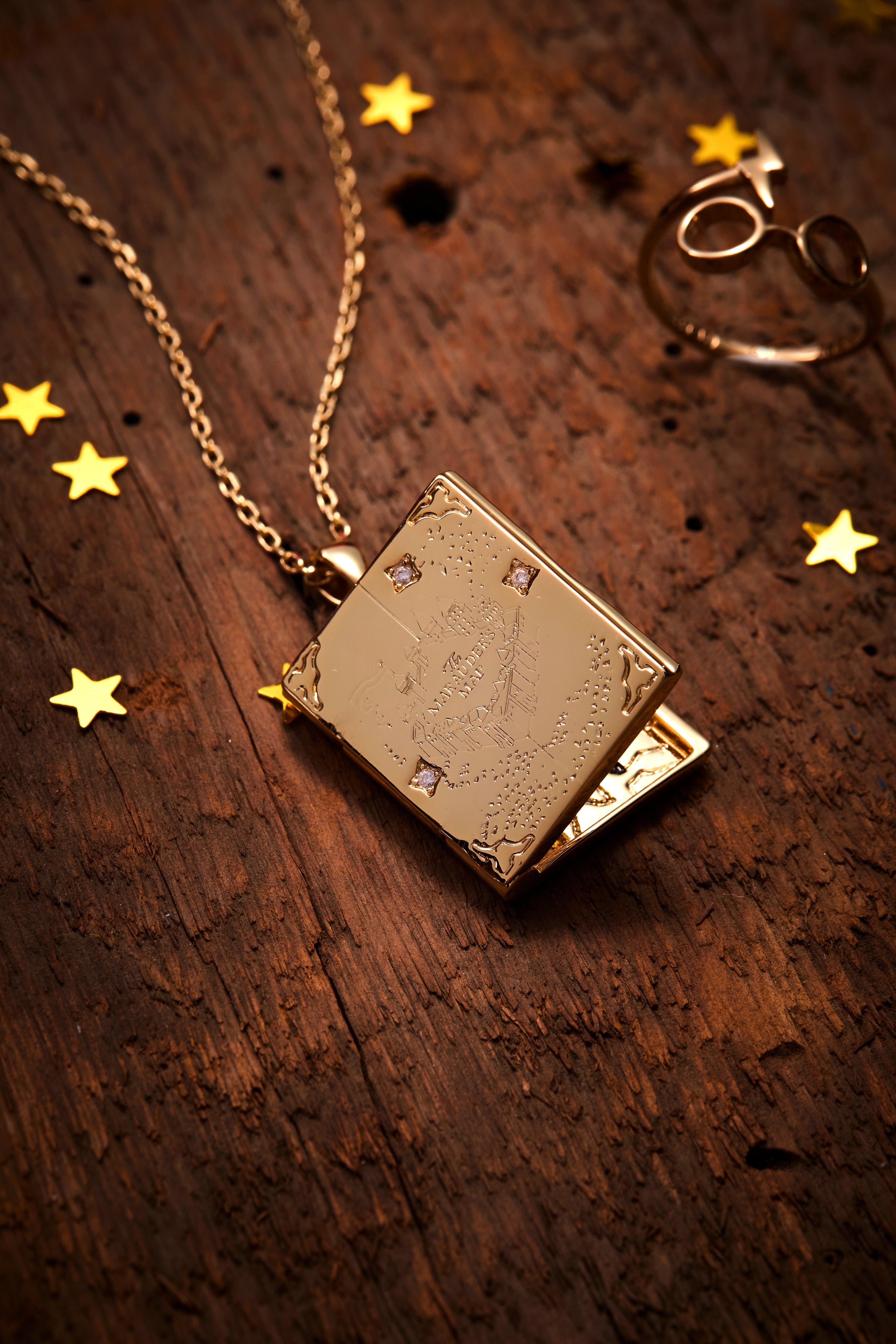Harry Potter™ Mischief Managed Locket Necklace - Aaria Tees Aaria Tees