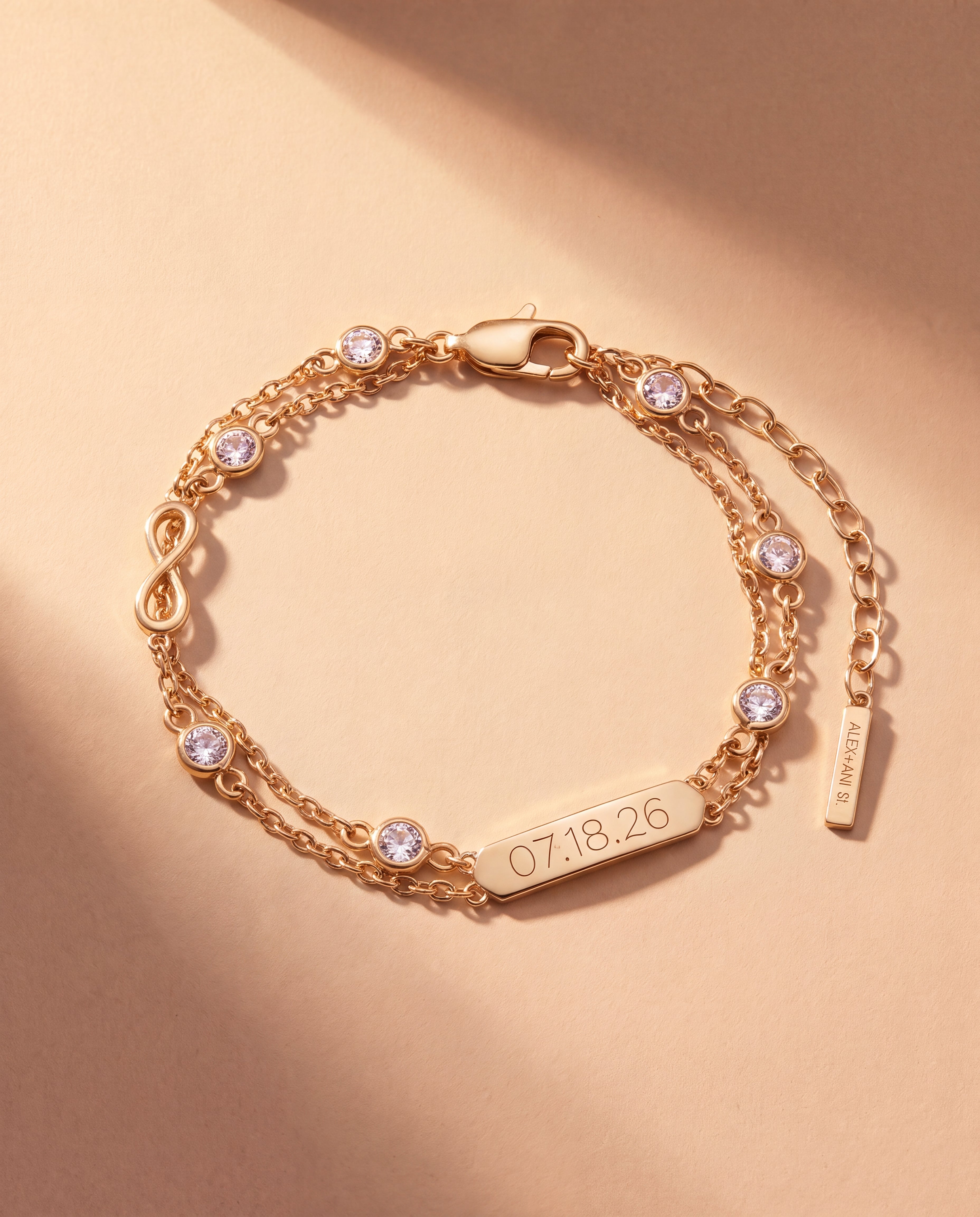 Infinity Chain Double Strand Bracelet - Aaria Tees Aaria Tees