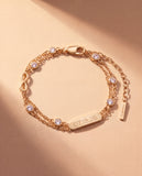 Infinity Chain Double Strand Bracelet - Aaria Tees Aaria Tees