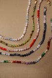 Coral Ombre Semi-Precious Beaded Anklet - Aaria Tees Aaria Tees