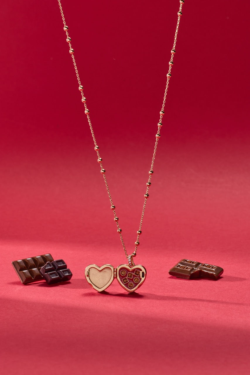 Box of Chocolate Locket Necklace - Aaria Tees Aaria Tees