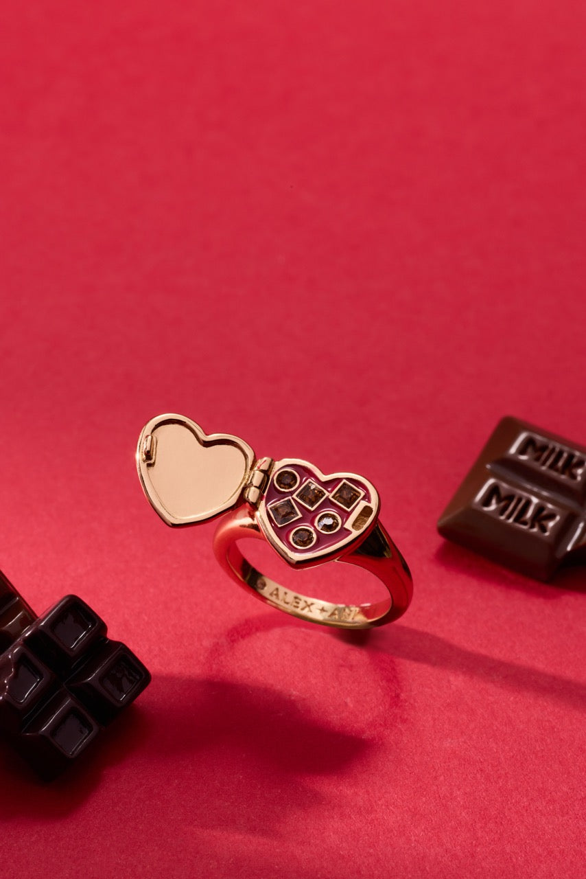 Box of Chocolate Locket Ring - Aaria Tees Aaria Tees