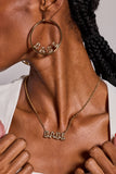 'Babe' Bubble Crystal Pendant Necklace - Aaria Tees Aaria Tees