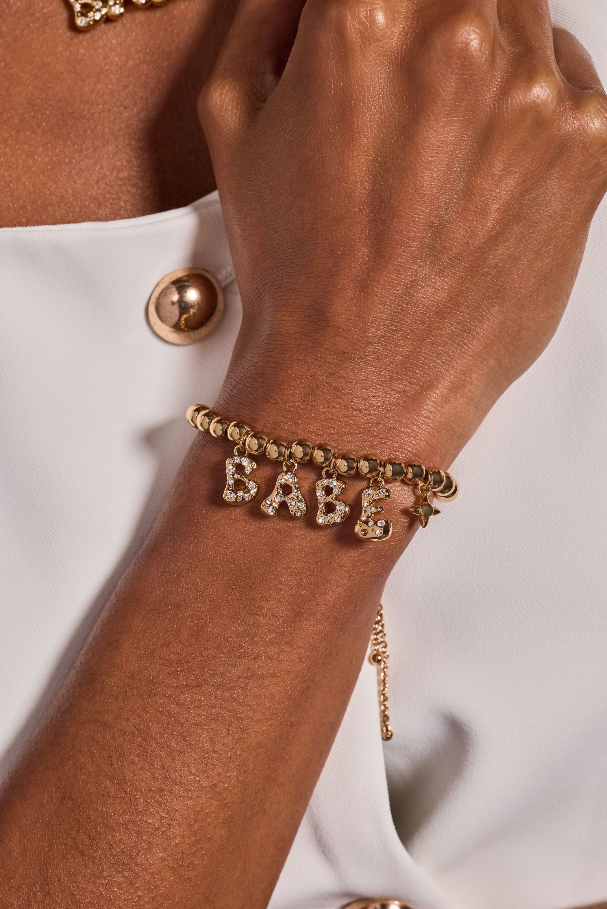 'Babe' Bubble Beaded Bolo Bracelet - Aaria Tees Aaria Tees