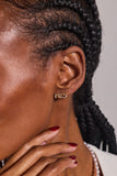 'Mrs' Bubble Crystal Stud Earrings - Aaria Tees Aaria Tees
