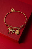 Horse Girl Rope Textured Charm Bangle - Aaria Tees Aaria Tees
