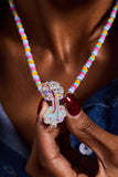Polly Pocket™ Limited Edition Pool Party Beaded Locket Necklace - Aaria Tees Aaria Tees