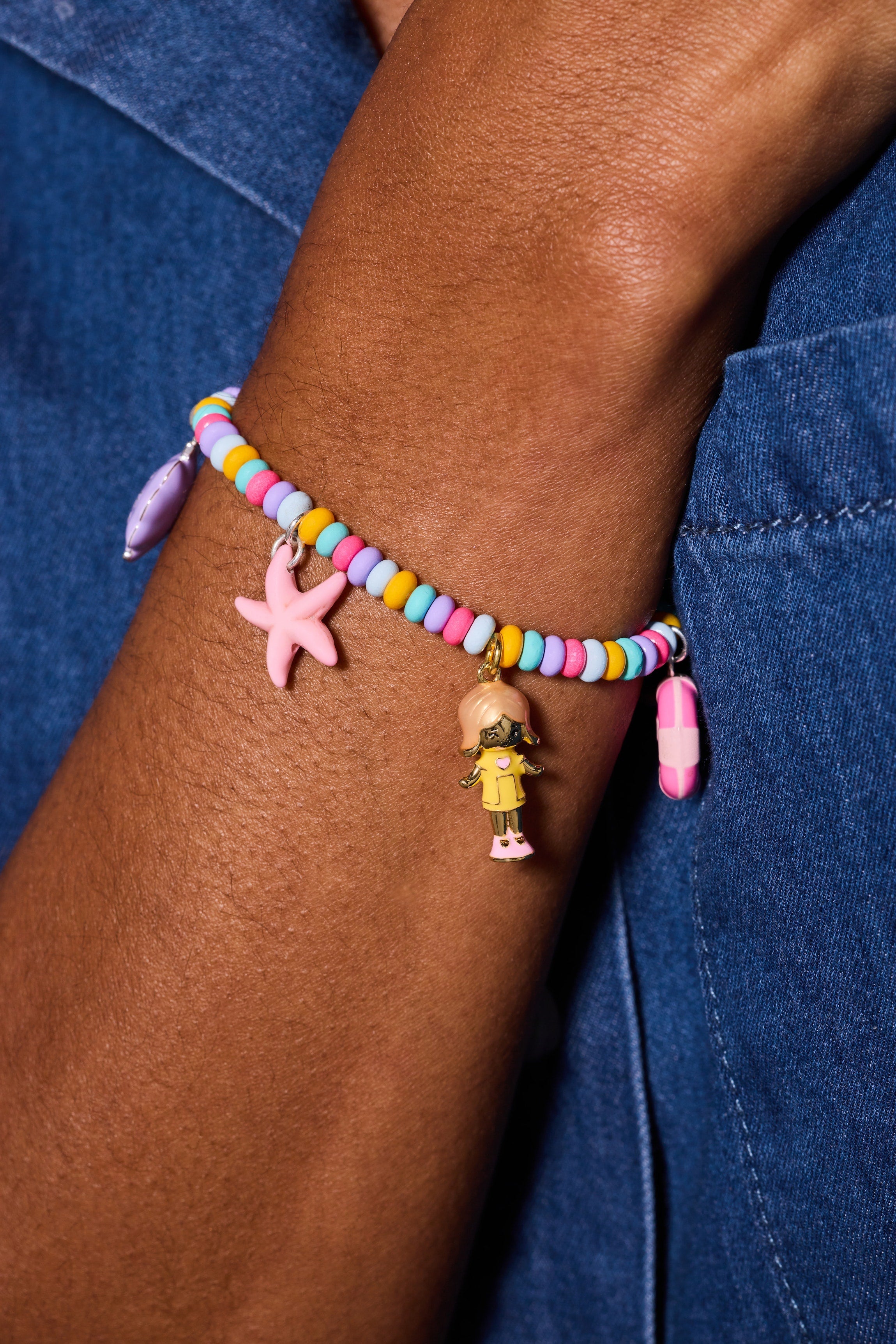Polly Pocket™ Limited Edition Pool Party Stretch Charm Bracelet - Aaria Tees Aaria Tees
