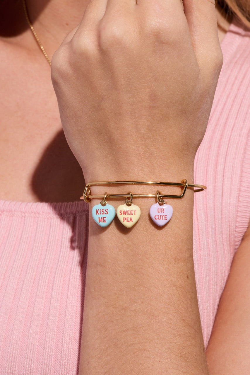 Sweethearts® Multi-Heart Charm Bangle - Aaria Tees Aaria Tees