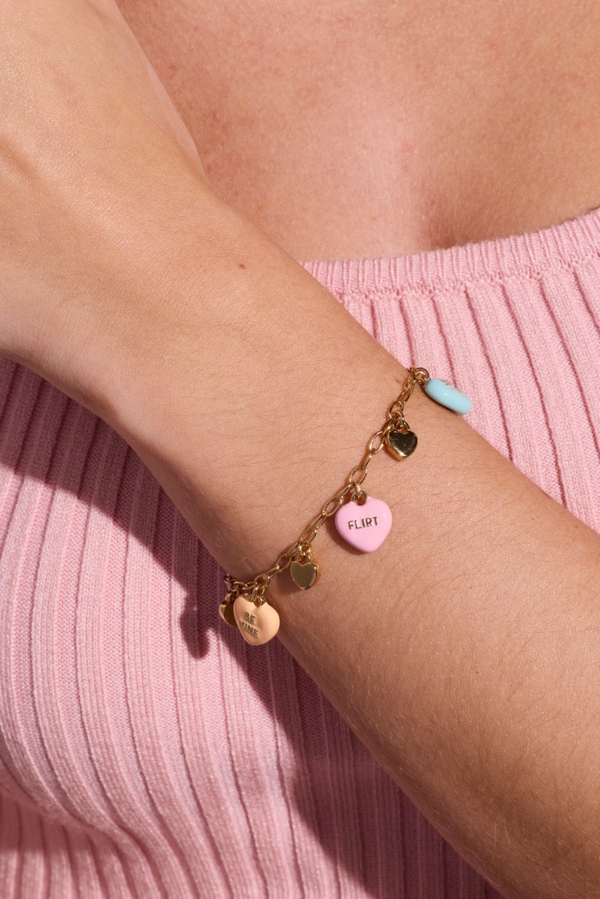 Sweethearts® Multi-Charm Bracelet - Aaria Tees Aaria Tees
