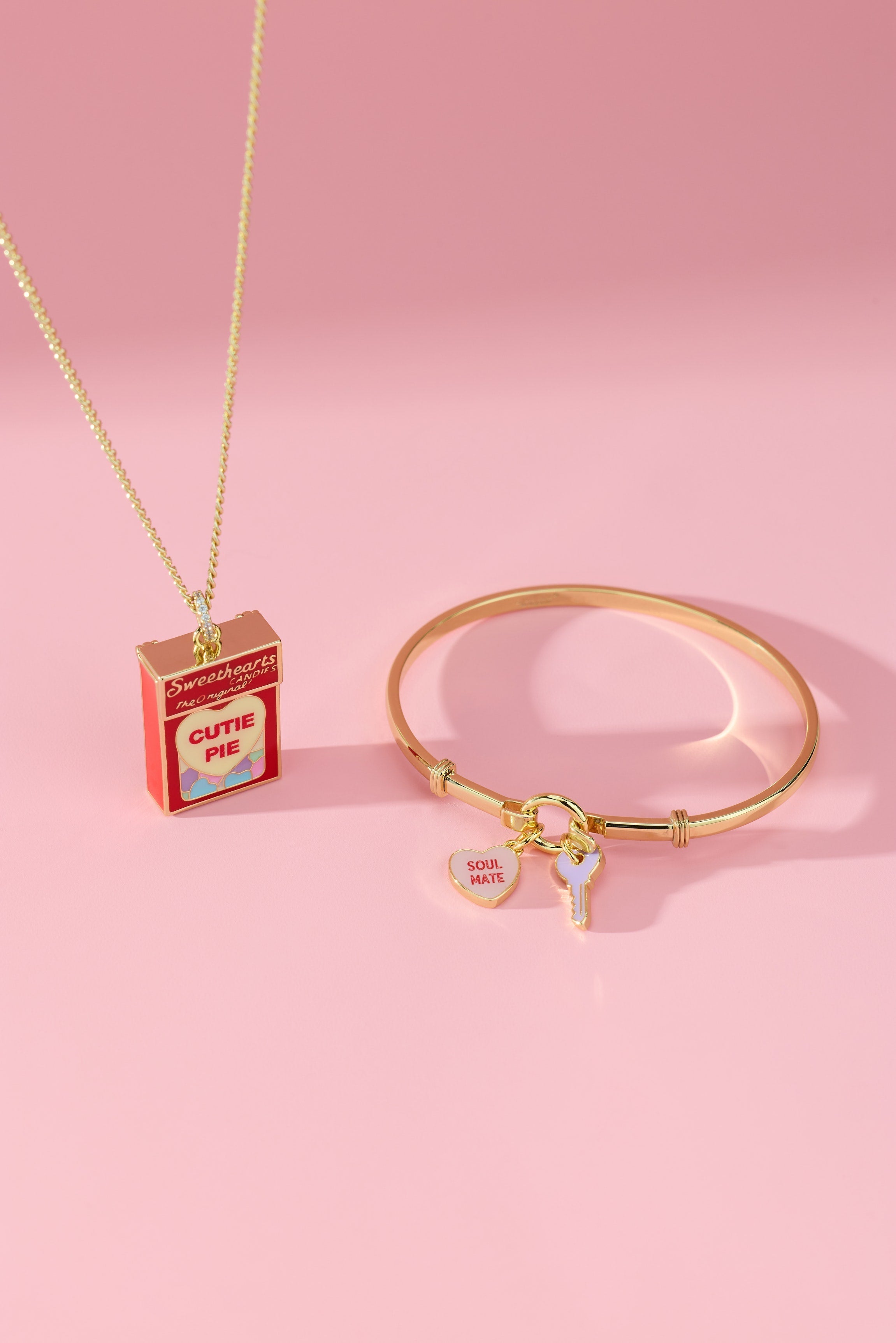Sweethearts® Box Locket And Heart Charm Necklace - Aaria Tees Aaria Tees