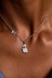 Tufted Titmouse Bird Pendant Necklace - Aaria Tees Aaria Tees