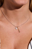 Ballgame Duo Charm Pendant Necklace - Aaria Tees Aaria Tees