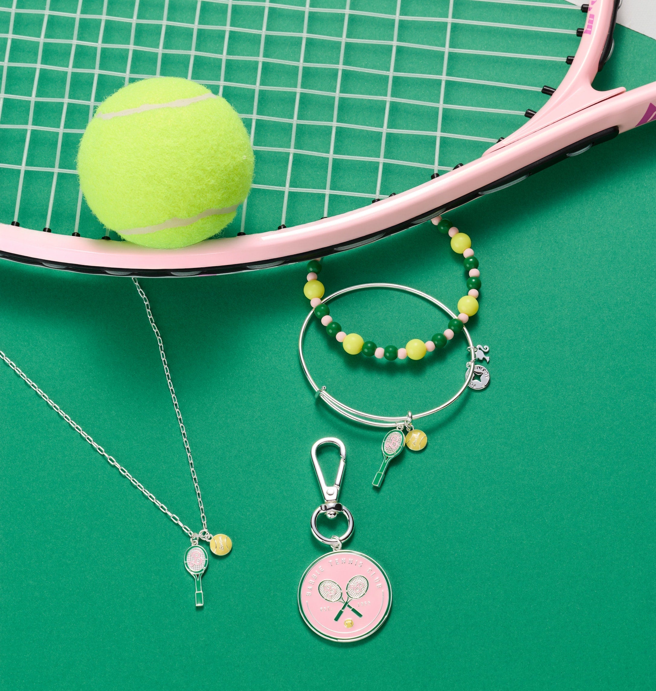 Barbie™ Tennis Beaded Charm Bangle - Aaria Tees Aaria Tees