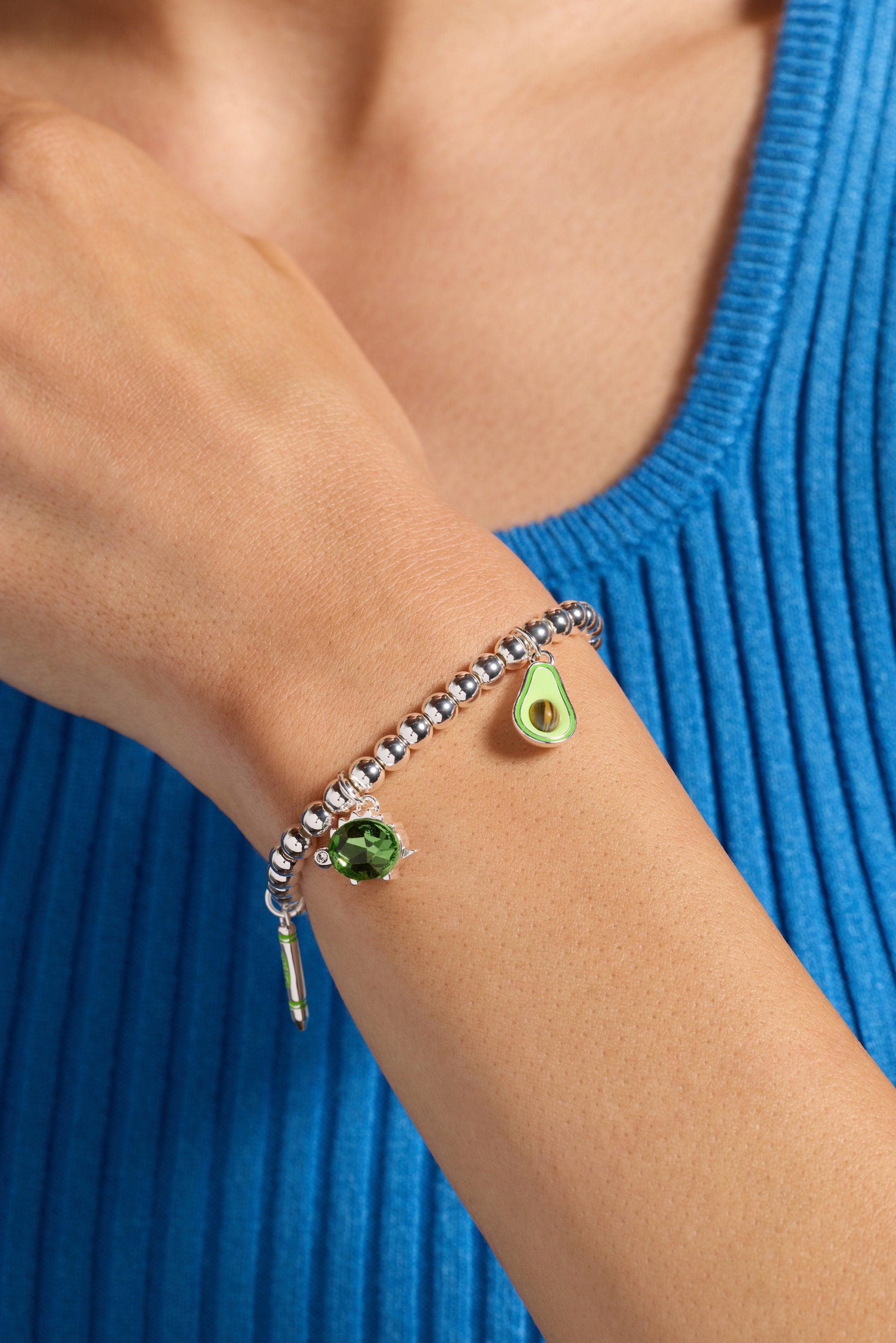 Crayola Fan Favorites Forest Green Charm Stretch Bracelet - Aaria Tees Aaria Tees