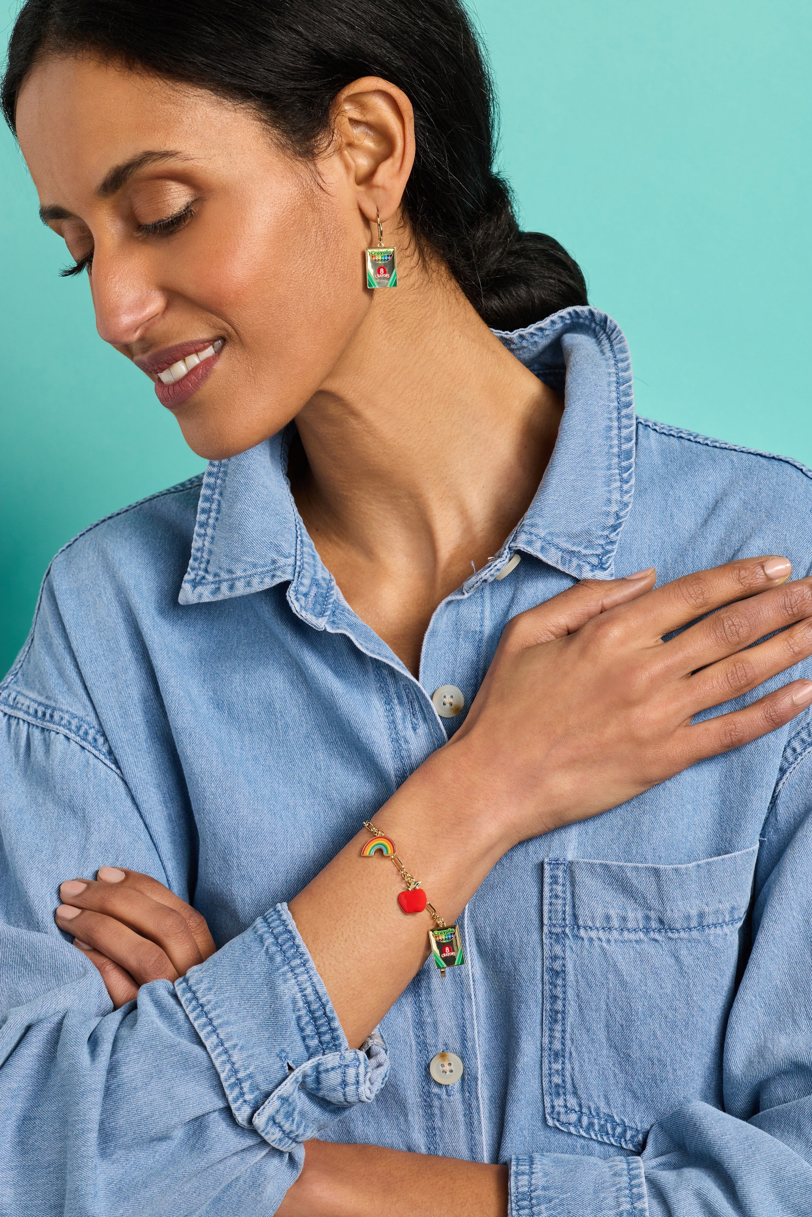 Crayola 'Teaching Is A Work Of Heart' Toggle Bracelet - Aaria Tees Aaria Tees