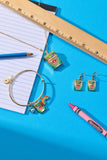 Crayola 'To Teach Is To Color A Life Forever' Crayon Box Earrings - Aaria Tees Aaria Tees