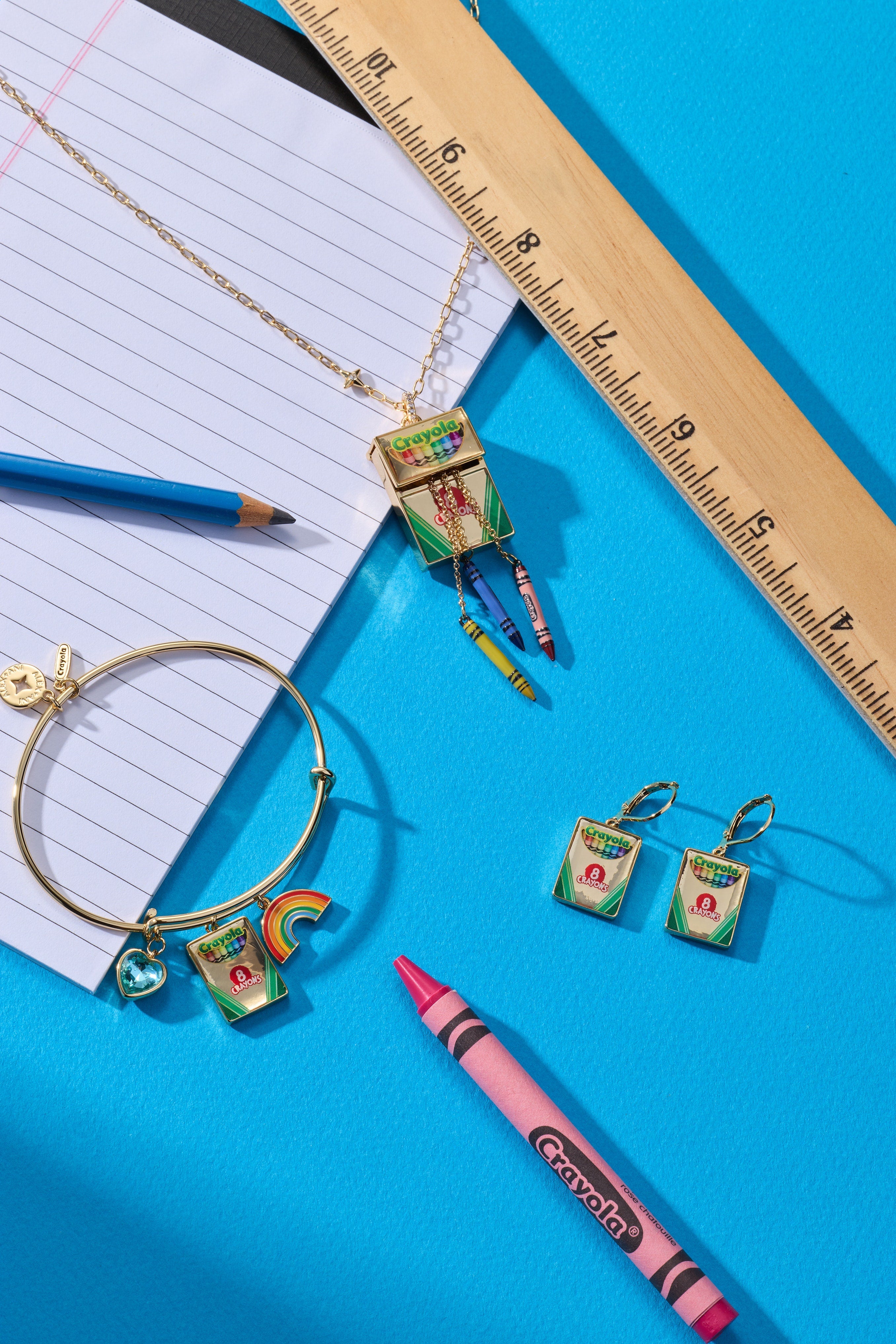 Crayola 'To Teach Is To Color A Life Forever' Multi Charm Bangle - Aaria Tees Aaria Tees