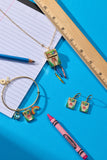 Crayola 'To Teach Is To Color A Life Forever' Multi Charm Bangle - Aaria Tees Aaria Tees