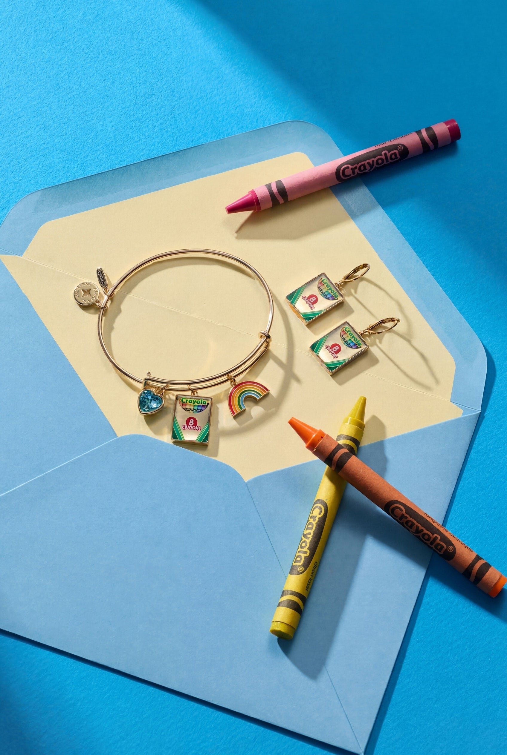 Crayola 'To Teach Is To Color A Life Forever' Crayon Box Earrings - Aaria Tees Aaria Tees