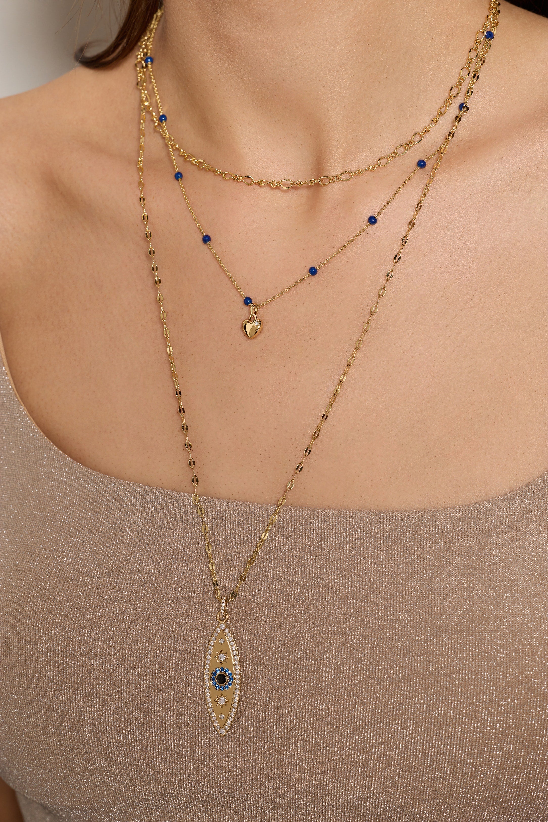Festival Stranded™ Evil Eye Necklace - Aaria Tees Aaria Tees