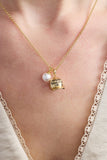 'Living That Sports Mom Life' Baseball Charm Necklace - Aaria Tees Aaria Tees