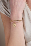 Mom 'Bonded By Love, Connected For Life' Charm Bangle - Aaria Tees Aaria Tees