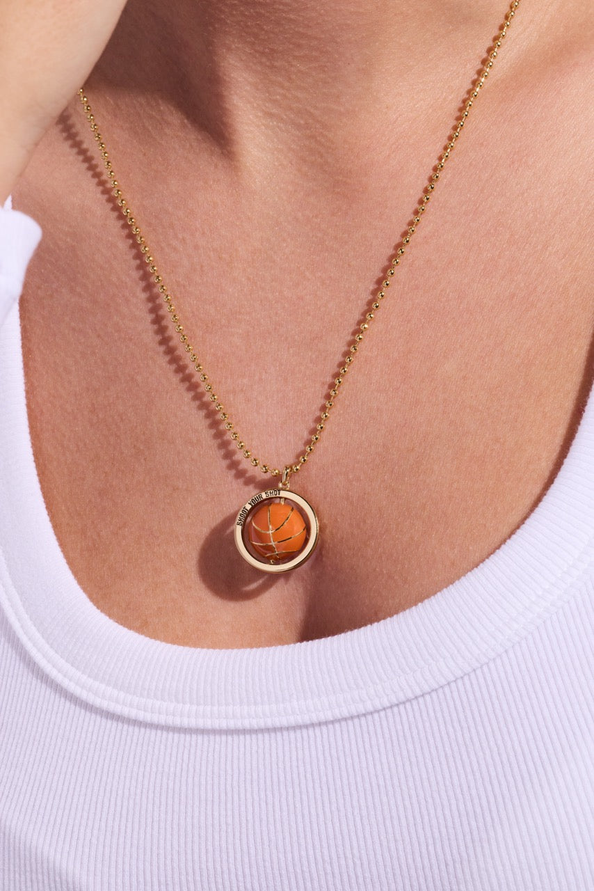 Basketball Spinner Pendant - Aaria Tees Aaria Tees