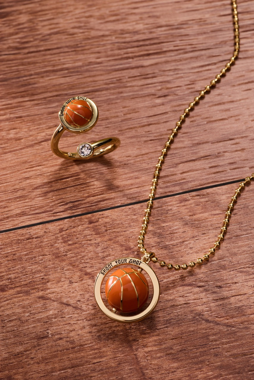 Basketball Spinner Pendant - Aaria Tees Aaria Tees