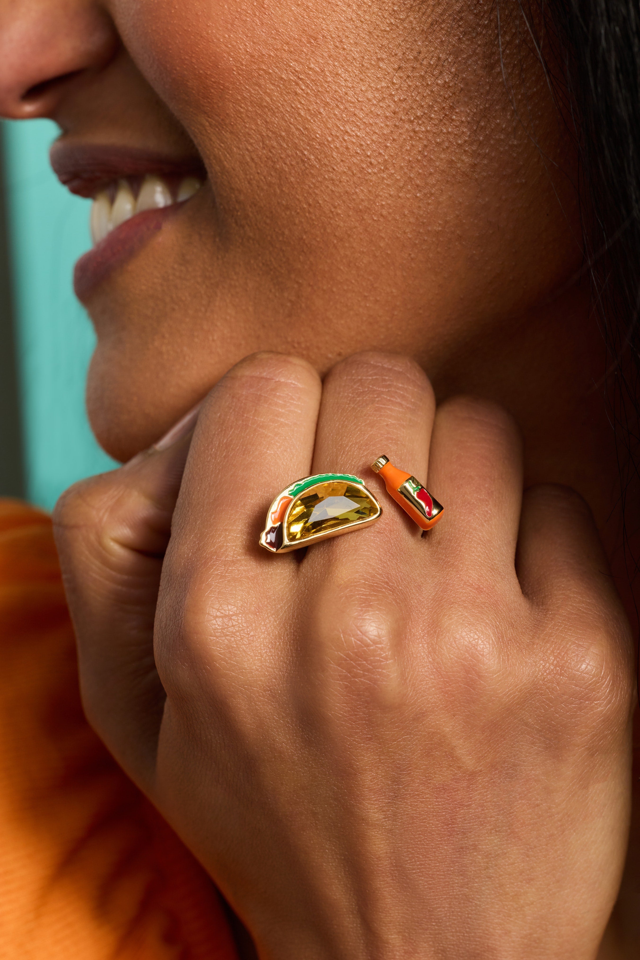 Taco Open Ring - Aaria Tees Aaria Tees