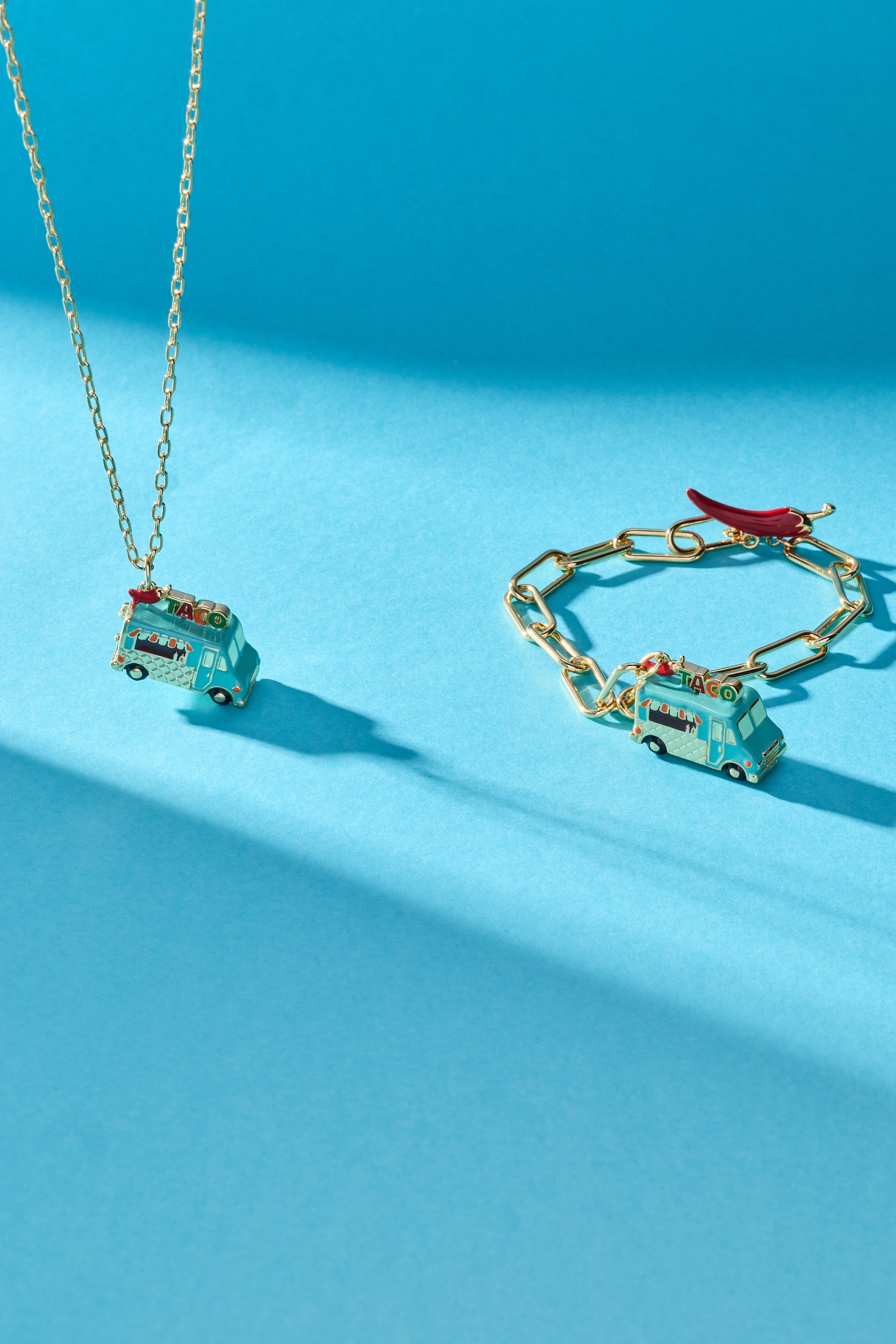 Taco Truck Locket Necklace - Aaria Tees Aaria Tees
