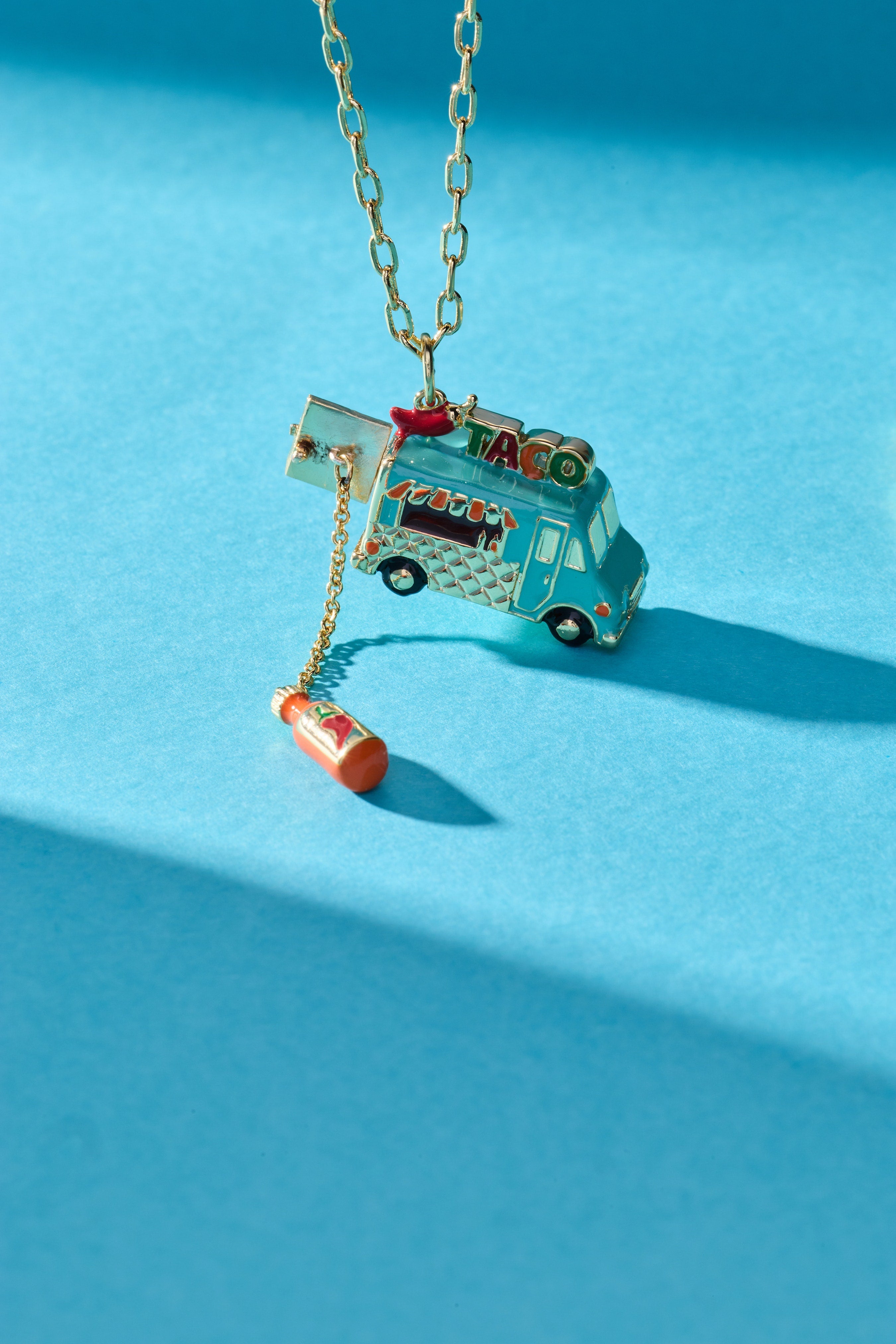 Taco Truck Locket Necklace - Aaria Tees Aaria Tees