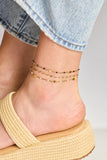 Multi Faceted Chain Anklet - Aaria Tees Aaria Tees