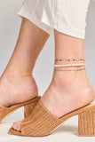 Multi Faceted Chain Anklet - Aaria Tees Aaria Tees