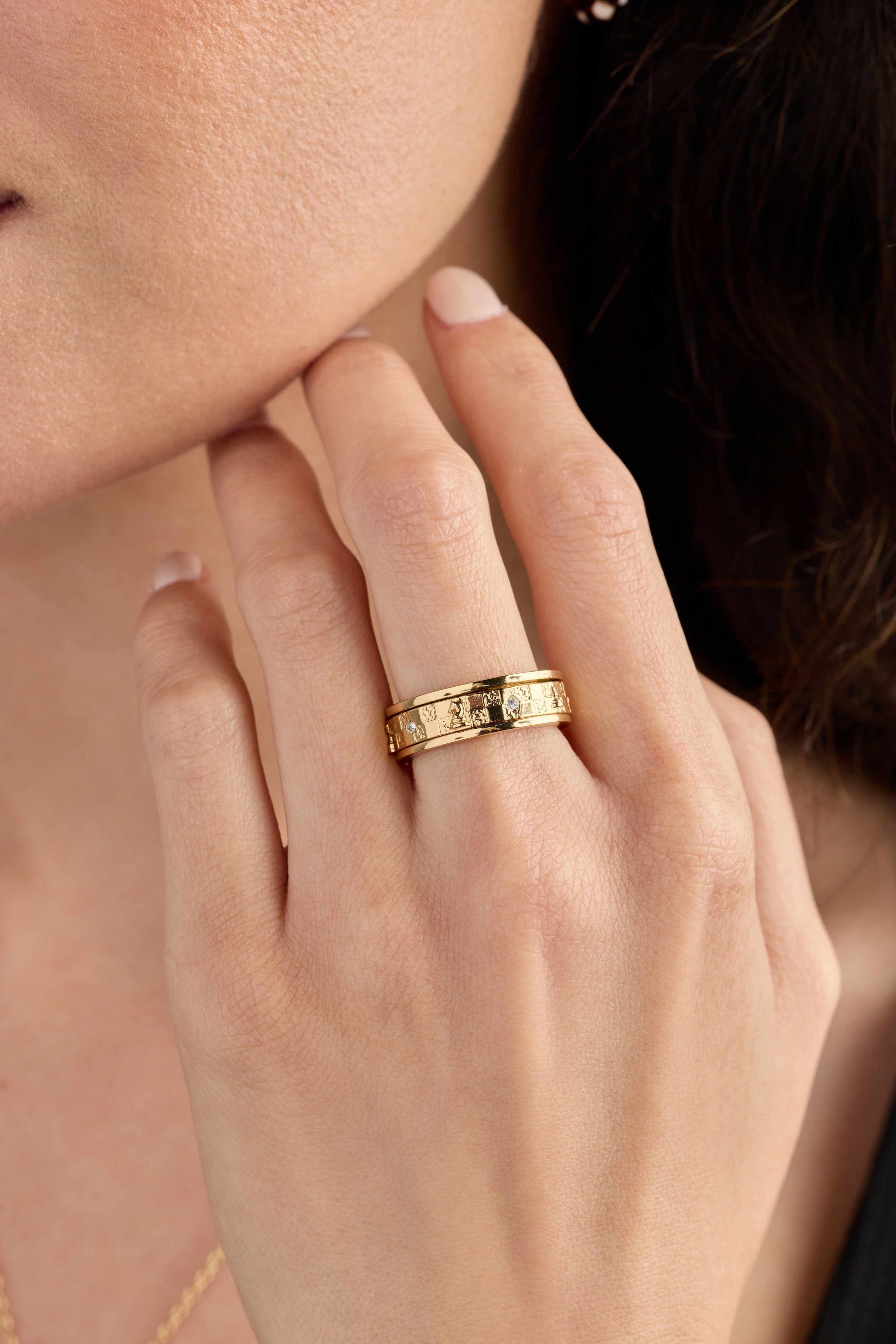 Chess Fidget Ring - Aaria Tees Aaria Tees