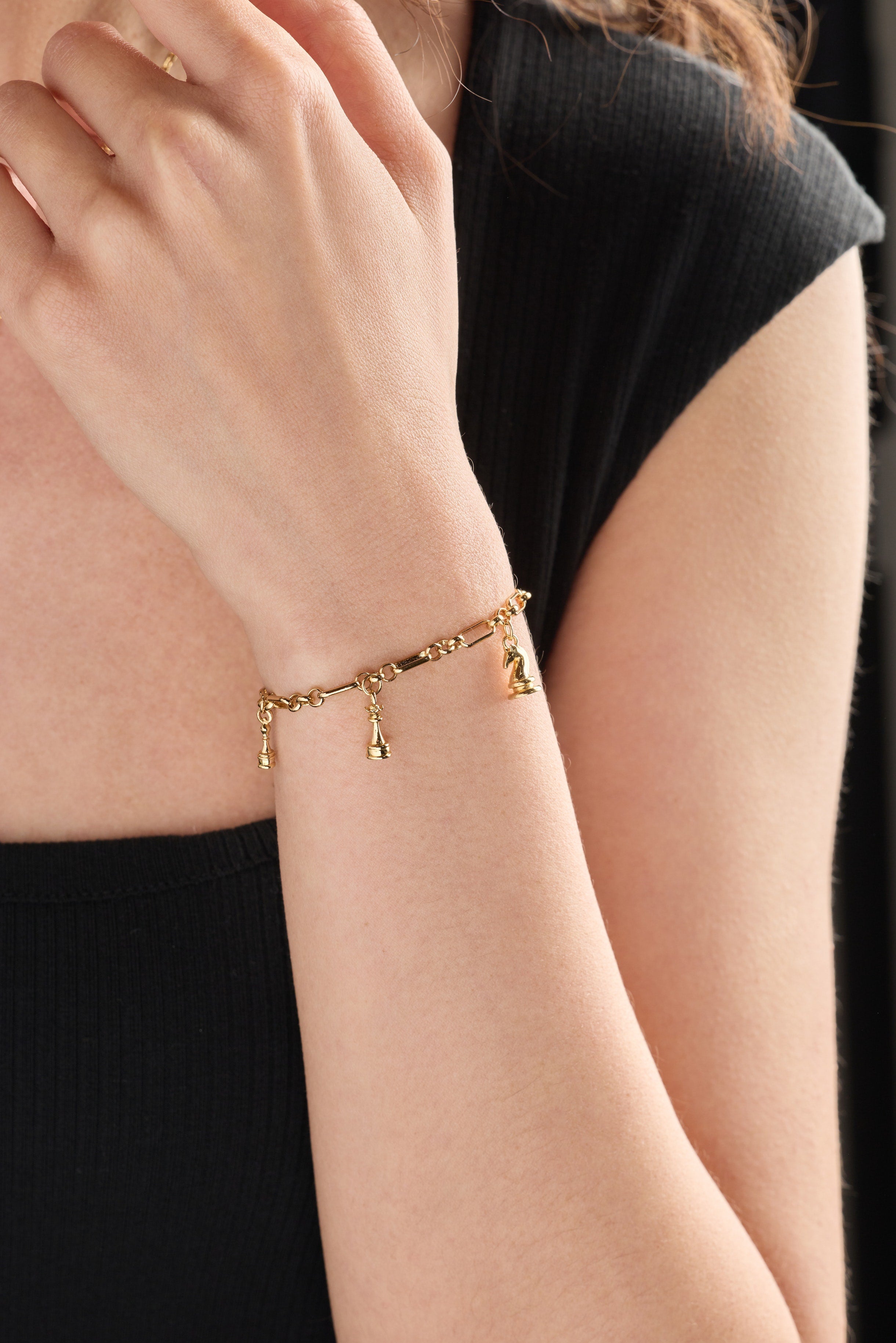 Chess Charm Bracelet - Aaria Tees Aaria Tees
