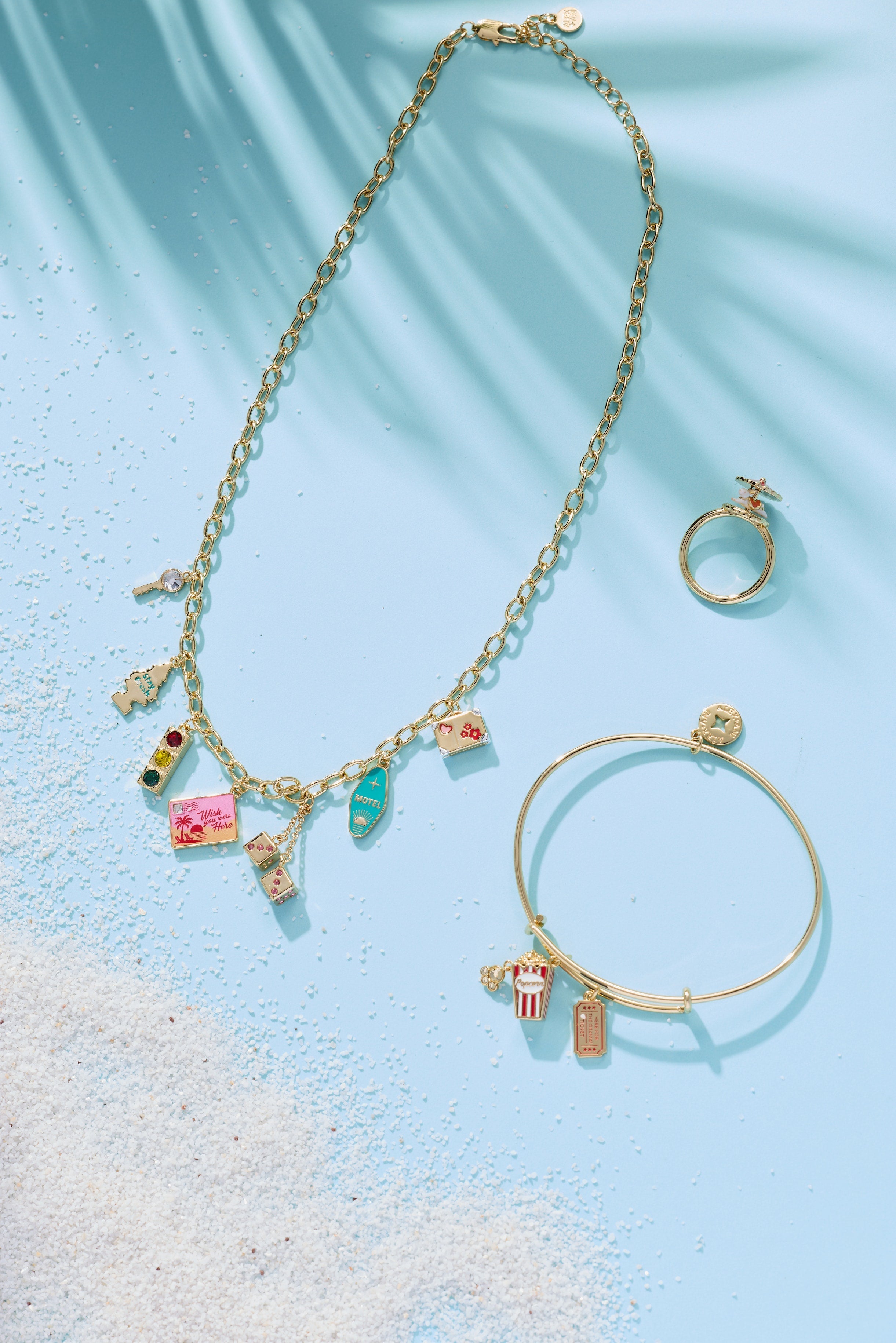 Road Trip Multi-Charm Necklace - Aaria Tees Aaria Tees