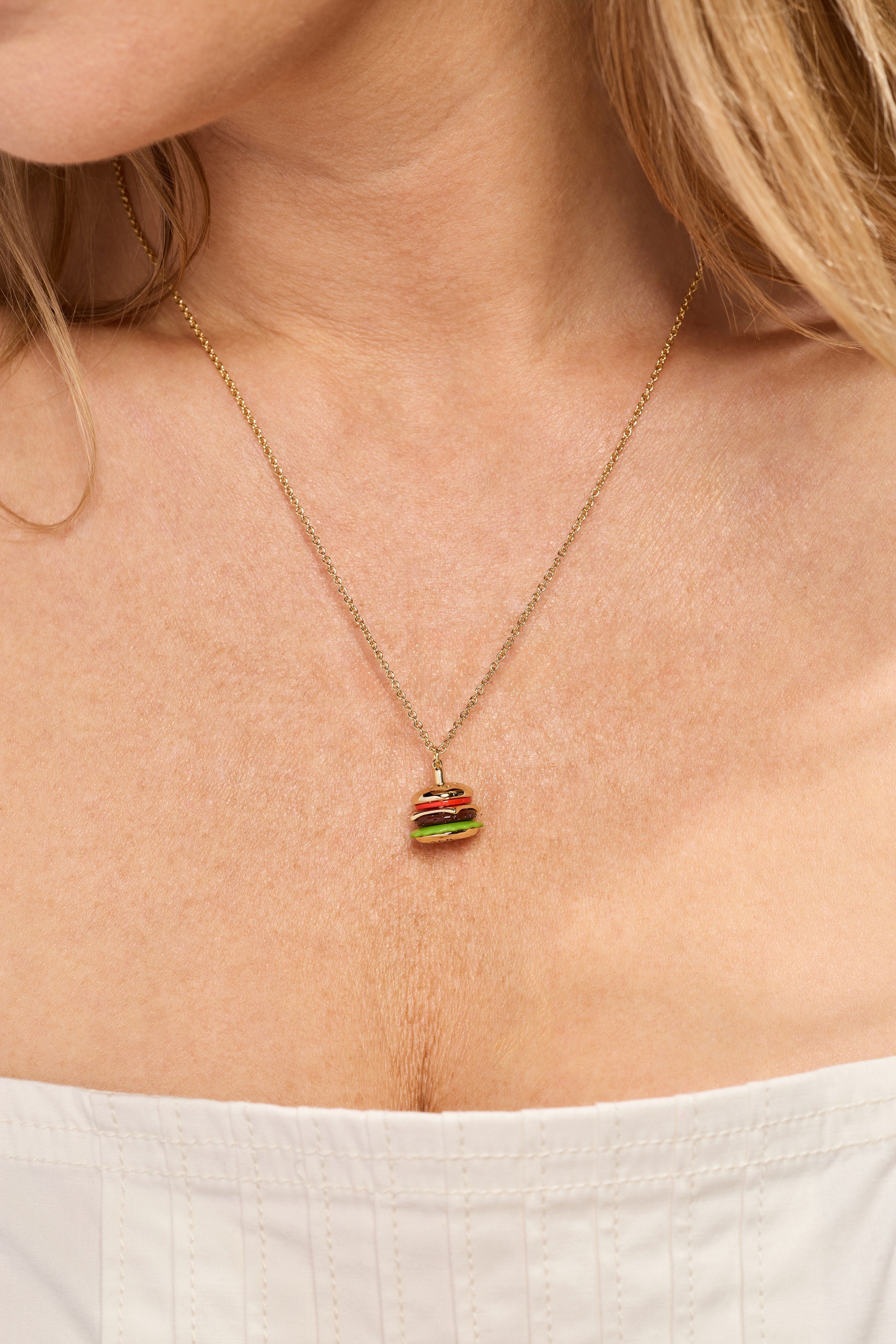 Hot Grill Summer 'Bun In A Million' Hamburger Pendant - Aaria Tees Aaria Tees