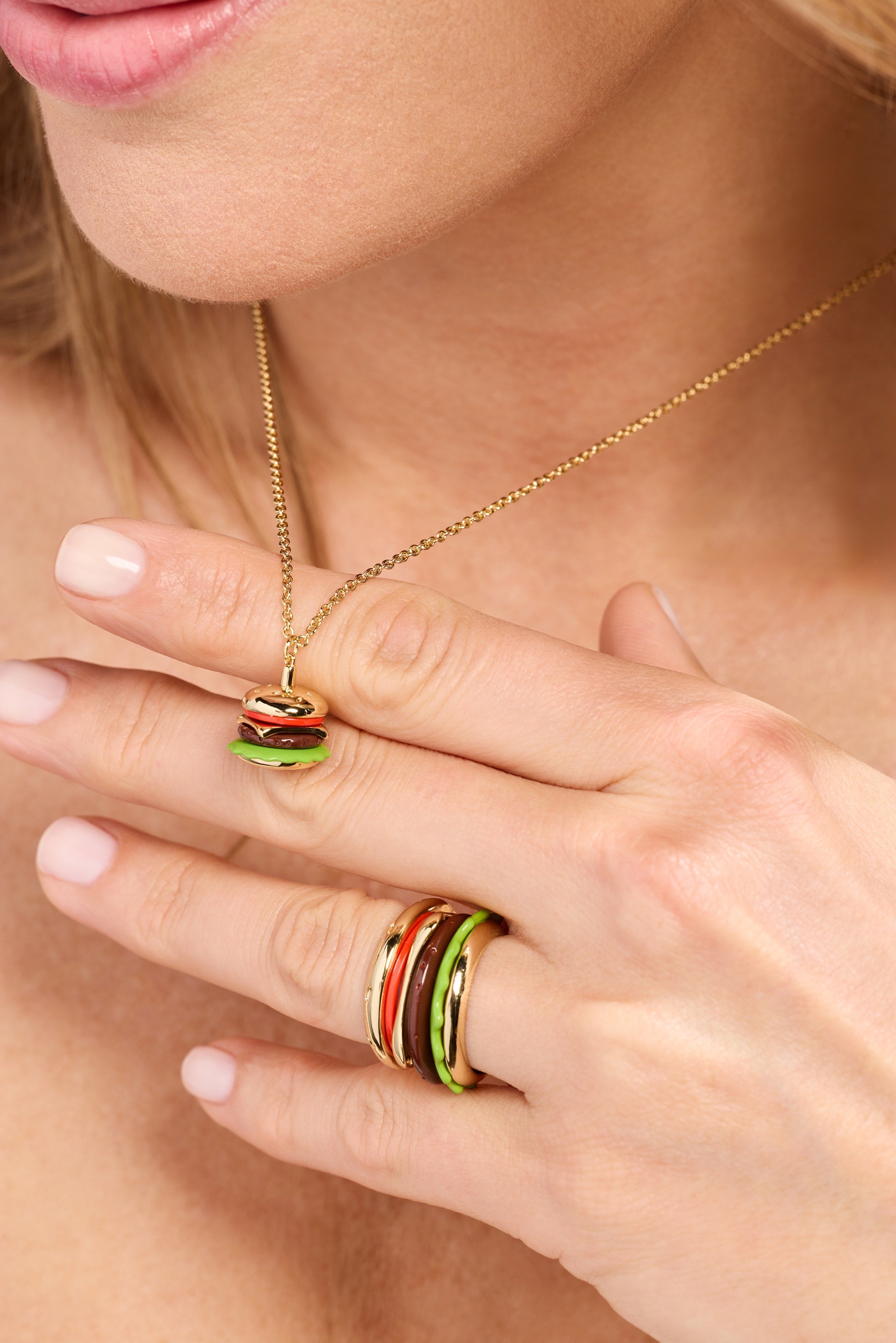Hot Grill Summer 'Bun In A Million' Hamburger Pendant - Aaria Tees Aaria Tees