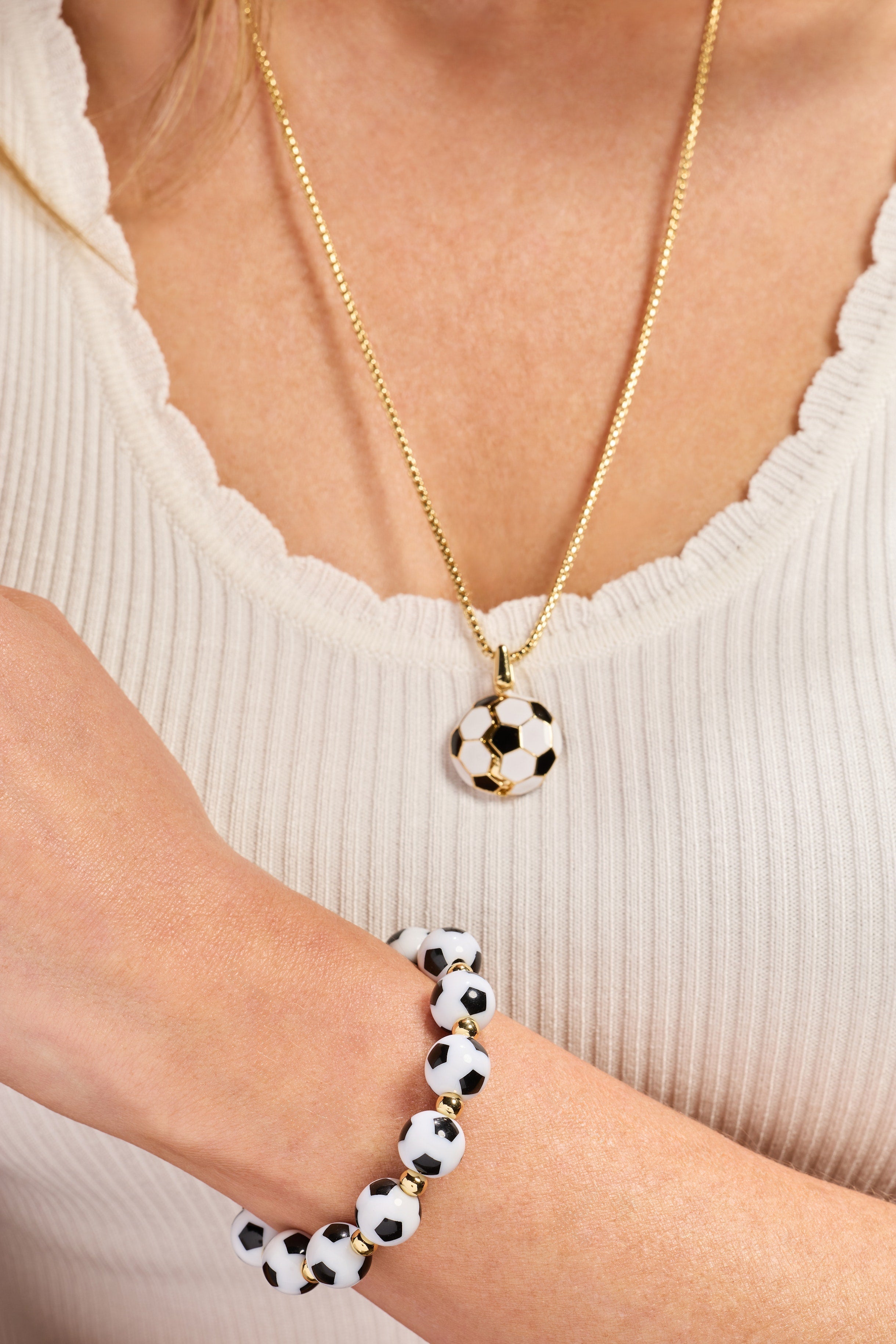 Soccer Ball "Control The Ball, Command The Game" Locket Necklace - Aaria Tees Aaria Tees
