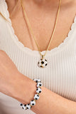 Soccer Oversized Beaded Bangle - Aaria Tees Aaria Tees