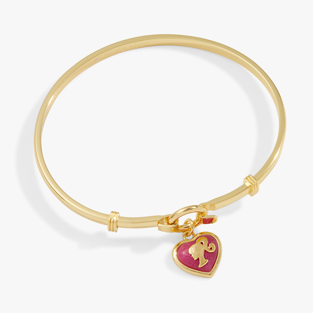 Barbie™ Silhouette Heart Charm Tension Bangle - Aaria Tees