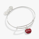 Teacher 'Grow, Inspire, Love' Apple Charm Bangle - Aaria Tees Aaria Tees